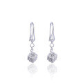 wholesale S925 silver Korean fashion full diamond zirconia earrings for women, square earrings, new factory wholesale-0-4