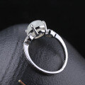wholesale 925 Sterling Silver with Certificate Vintage Natural Hetian Jade Silver Inlaid Jade Openable Ring for Women-0-2