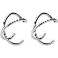 wholesale Metal material S925 sterling silver ear clips for men and women, minimalist and stylish double-layer non-pierced trendy line couple ear cuff ear accessories G1234-0-4
