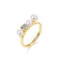 wholesale 925 Silver Gold-Plated Vintage Court-style Natural Pearl Collarbone Ring for Women, Japanese Minimalist Luxury, Aimeiju New Design-0-4