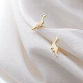 wholesale S925 silver stud earrings for women, Korean-style small fresh dinosaur cute mini animal petite elf ear accessories G1752-0-2