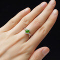 wholesale 925 Silver Inlaid with Hetian Jade Vintage Qipao Hanfu Style Adjustable Openable Jade Ring for Women-0-2