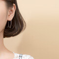 wholesale Sterling Silver S925 Women's Korean Style Minimalist One-Bar Ear Cuff Elegant U-Shaped Ear Jewelry G2418-0-1