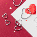 wholesale Sterling Silver Ear Clasps for Women, Small and Fresh Korean Style, Girly Heart-Shaped Smooth Ear Clasps, Elegant and Graceful Ear Accessories G2572-0-2