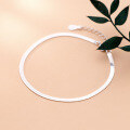 wholesale S925 SilverFlat Snake Chain Bracelet for Women, Korean Style Simple and Elegant Personality Hand Accessory S3225-0-2