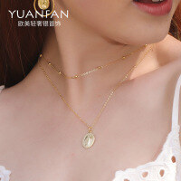 wholesale 925 Silver Farfan Relief Portrait Pendant Necklace, Women's Unique Design, Retro Style, Wholesale-A1289-Gold-plated necklace 925 silver