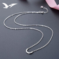 wholesale S925 silver jewelry small fresh smiley face diamond-inlaid pendant collarbone necklace women niche matching chain factory wholesale-Fashion necklace set [S925 silver]