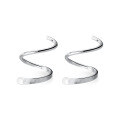 wholesale Metal: s925 Wave spiral earring for women, Korean style small fresh fashion, sweet and girly ear accessory G2714-0-4