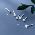 wholesale Metal: S925 Small geometric ear studs for women, Korean-style fashion, simple and delicate, sweet and fresh ear accessories G2725-0-2