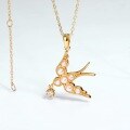 wholesale 925 Sterling Silver Pearl Necklace for Women, Pendant with Vintage-Inspired Original Swallow Design, Wholesale Jewelry Accessories-0-1