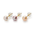 wholesale S925 Silver Ear Studs Women Korean Style Small Fresh Pearl Earrings Simple and Elegant for Pierced Ears Dainty and Delicate G3079-0-4