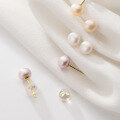 wholesale S925 Silver Ear Studs Women Korean Style Small Fresh Pearl Earrings Simple and Elegant for Pierced Ears Dainty and Delicate G3079-0-3