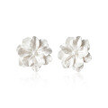 wholesale S925 Sterling Silver Earrings Women Simple and Fresh Pure White Cream Flower Forest Style Retro Ear Jewelry G3169-0-4