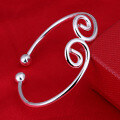 wholesale S990 Silver Wukong's Headband Silver Adjustable Open Bangle Fashionable and Versatile Trendy Jewelry-0-3