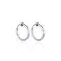 wholesale S925 silver minimalist Korean-style ear clips without ear piercings, unisex simple silver earrings wholesale-0-4