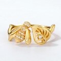 wholesale Metal bee openable knuckle ring for women, new trendy handmade wholesale-0-1