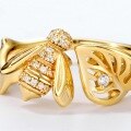 wholesale Metal bee openable knuckle ring for women, new trendy handmade wholesale-0-2