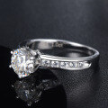 wholesale S925 Sterling Silver CZ Eternity Band Light Luxury Diamond Wedding Ring Jewelry with Certificate-0-1