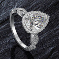 wholesale S925 Metal, Shipei Jewelry High-End Radiant Cut 8*12 Simulated Diamond Ring with 2 Carat Main Stone Set-0-1