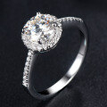 wholesale S925 Silver Full Circle Diamond Ring Women'sRings Strong Fire 1ct Moissanite Jewelry Wholesale-0-5