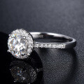 wholesale S925 Silver Full Circle Diamond Ring Women'sRings Strong Fire 1ct Moissanite Jewelry Wholesale-0-1