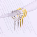 wholesale S925 Sterling Silver Punk Style Geometric Zircon Studded Ear Cuff Hot-selling Women's Earring For Cross-border-0-2