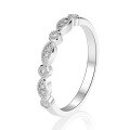 wholesale 925 Silver Jewelry Fashion Simple and Versatile Stacking Ring European and American Exquisite Petite Ring Size 5-9-0-0