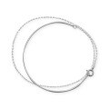 wholesale S925 silver Korean-style minimalist double-layer line bracelet, fashionable and ladylike bare chain student bracelet S3565-0-4