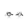 wholesale S925 Silver Korean-style Minimalist Small and Delicate Personality Knot Earrings Cute Threaded Bead Line Earrings G4189-0-4