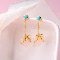 wholesale Plated Gold Small Niche Fashionable Designer Elegant Jade Earrings for Women with Certificate, Inlaid with Heart-Shaped Hetian Jade Ear Drops-10*10mm heart-shaped Hetian jade 925 silver