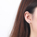 wholesale S925 Sterling Silver Creative New Style Love Ear Studs Korean Trend Earrings for Women Rose Gold Temperament Ear Accessories Wholesale-0-3