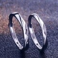 wholesale S925 Silver minimalist romantic open adjustable couple rings pair for him and her jewelry wholesale-0-8