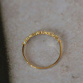 wholesale 14K gold with 6 zirconia diamonds wedding row of diamonds fine Korean style ring-0-2
