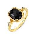 wholesale [Precious Metal] Gold-plated Sterling Silver Vintage Index Finger Ring for Women, Chic Ethnic Style Agate Ring Wholesale-0-5