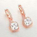 wholesale S925 Sterling Silver Inlaid Zircon Earrings, Stud Earrings, European and American Best-Sellers, Fashion Simulated Diamond Hoop Earrings for Women-0-3