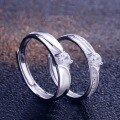 wholesale S925 Silver minimalist romantic open adjustable couple rings pair for him and her jewelry wholesale-0-22