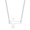 wholesale S925 Sterling Silver Cross Pendant Necklace for Women, Korean and Japanese, Wholesale Supplier for European and American Jewelry-0-1