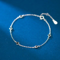 wholesale S925 Silver Chain Bracelet for Women Korean Style Fashion Elegant Diamond-Accented Simple and Elegant Jewelry S3650-0-4