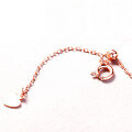 wholesale Rose Gold-Plated S925 Silver Dainty Four-Leaf Clover Bracelet with Natural Garnet, Korean Dongdaemun Style Wholesale-0-3