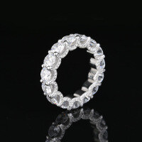 wholesale 925 Sterling Silver Zircon Minimalist Creative Rope Ring Design Exquisite Craftsmanship Factory Direct-R014 White No. 10