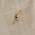 wholesale 9K Gold Lovely Heart-shaped Thin Ring for Women, a Gift-0-0