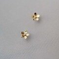 wholesale Metal material Korean wholesale department 9K small flower delicate and elegant fashion daily Korean office lady elegant style-0-0