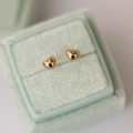 wholesale Wholesale 9K 14K Gold Super Cute Chubby Heart Minimalist Student Korean Style-0-1
