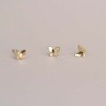 wholesale 14K Gold Solid Mini Shiny Butterfly Ear Studs Japanese and Korean Earrings-0-3