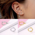 wholesale S925 Sterling Silver Freshwater Pearl Earrings, Fashionable Classic Minimalist Hoop Earrings For An Elegant Look-0-3
