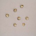 wholesale 9K Gold Hexagonal Mini Stud Earrings Bean Cute Girl Daily Korean Style-0-1