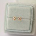 wholesale 9K Gold Plated Zircon Diamond Rhinestone Geometric Korean Style Elegant Popular Women's Earrings-0-0