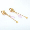 wholesale 925 Silver Metal Korean Japanese Light Luxury DIY Free Matching Earrings for Women, Elegant Slimming Long Drop Tassel Hoop Ear Accessories Wholesale-0-1