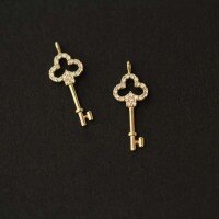 wholesale 9K Gold Wholesale Classic Versatile Casual Key Pendant, Minimalist, Style-9K pendant one price (excluding necklace)