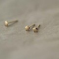 wholesale 9K Gold Taobao Hot Selling Mini Little Star Pure 9K Gold Smooth Cute Chubby Five-Pointed Star Ear Studs Versatile and Popular-0-3